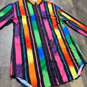 Multi color shirt dress